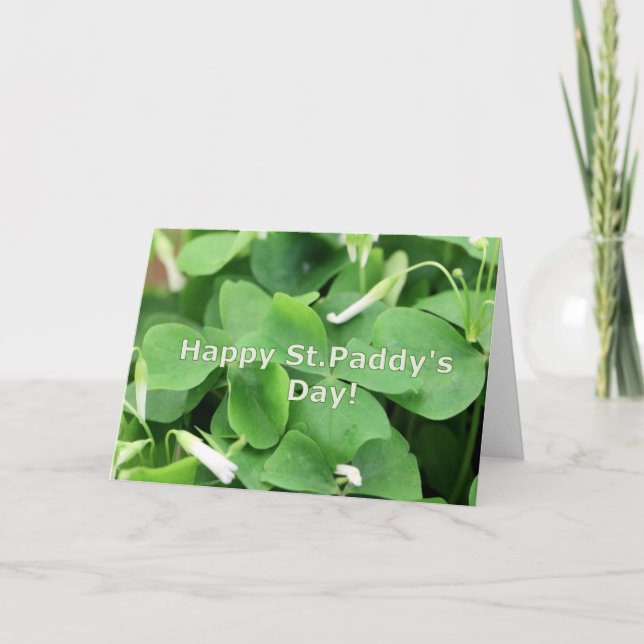St.Paddy Karte (Vorderseite)