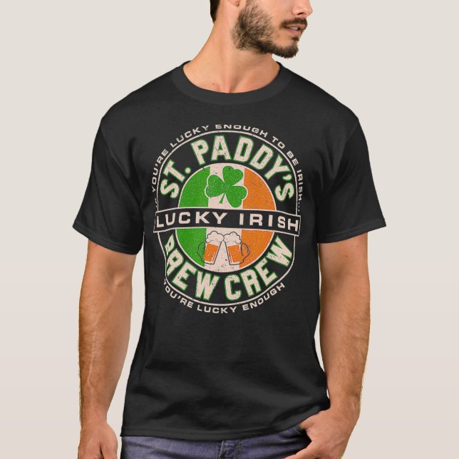 St Paddys Day Beer Drink Party Irish Proverb T-Shirt (Vorderseite)
