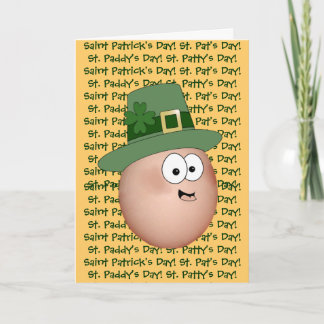 St. Paddy's Day Egg, St. Patrick's Day! Karte
