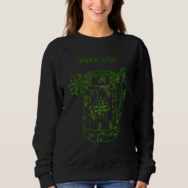St Paddys Day Funny Kleeblatt Leprechaun Graphic D Sweatshirt (Vorderseite)