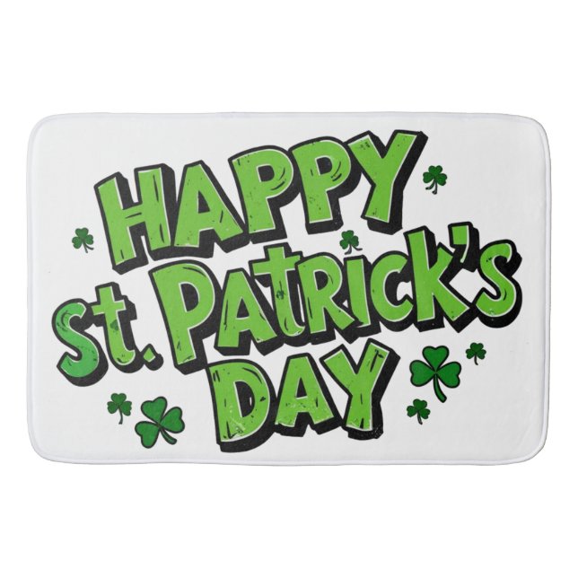 St. Paddy's Day, Patrick's Day Badematte (Vorderseite)