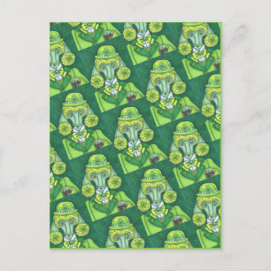 ST. PADDY'S IRISH GREEN FRANZÖSISCHES POODLE, LUCK FEIERTAGSPOSTKARTE