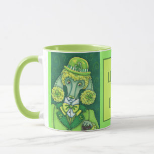 ST. PADDY'S IRISH GREEN FRANZÖSISCHES POODLE, LUCK TASSE