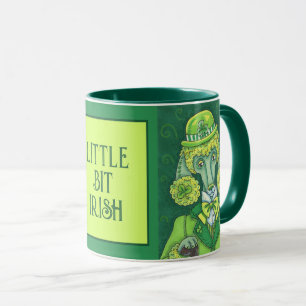 ST. PADDY'S IRISH GREEN FRANZÖSISCHES POODLE, LUCK TASSE