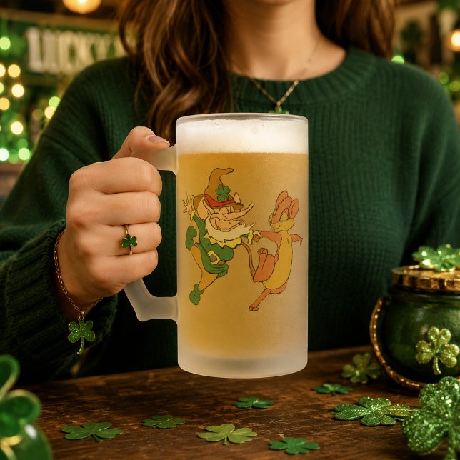 St. Paddy's Odd Couple Mattglas Bierglas (St. Paddy’s Odd Couple Frosted Glass Beer Mug)