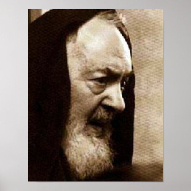 St. Padre Pio Devotional Image Poster (Vorne)