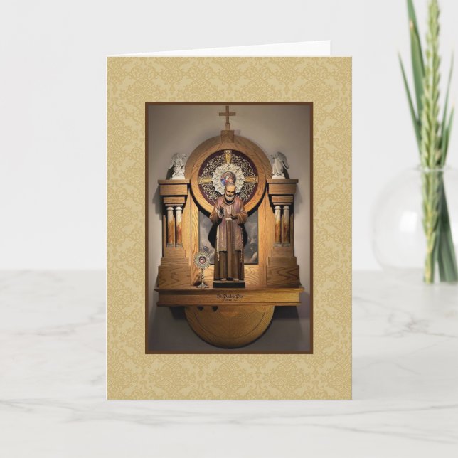 St. Padre Pio Shrine, Kenosha, WI Karte (Vorderseite)