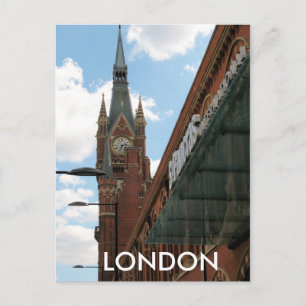 St Pancras Kings Cross London UK Postkarte