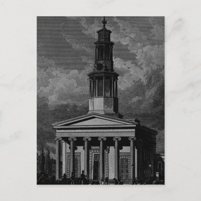 St. Pancrass Church, Westfront Postkarte (Vorderseite)