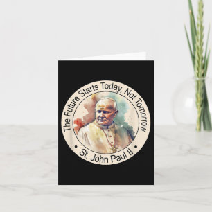 St. Papst Johannes Paul Ii Berühmte katholische He Karte
