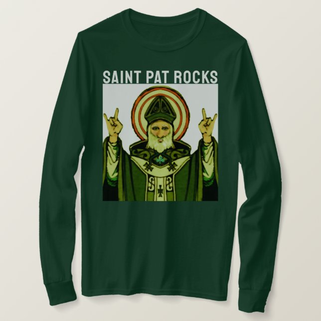St. Pat Rocks T-Shirt (Design vorne)