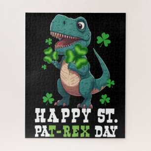 St Pat T-Rex Saint Patrick's Day Dinosaur Puzzle