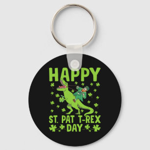 St Pat Trex Tag Dinosaur Saint Patricks Tag St Pat Schlüsselanhänger