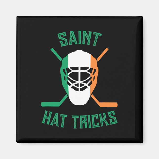 St Patrick#39;s Day Saint Hat tricks Irish Flag Fu Magnet (Vorne)