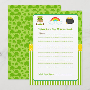 St Patrick African American Baby Girl Advice List Einladung