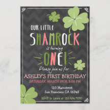 St Patrick Blatt-Klee-Geburtstag Tag4 laden ein