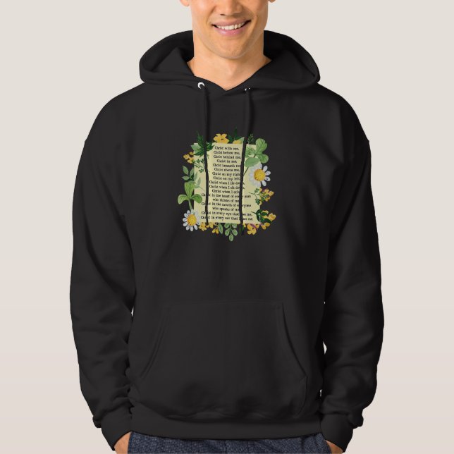 St Patrick Breastplate Prayer Patrick's Day Cathol Hoodie (Vorderseite)