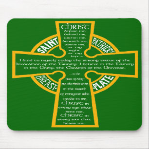 St Patrick Brustplatte Mousepad