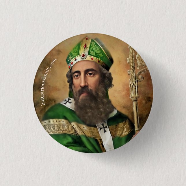 St. Patrick Button Pin (Vorderseite)