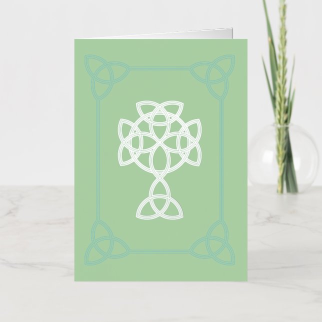 St. Patrick Celtic-Kreuz & Zitat | Gefaltet (Vorderseite)