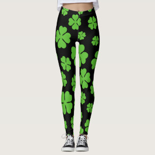 St. Patrick Clover Pattern Leggings
