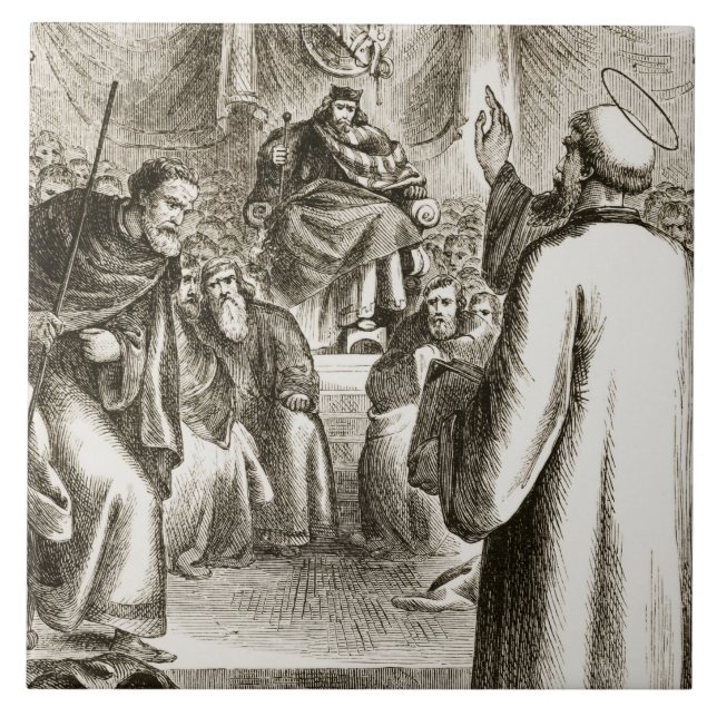 St Patrick, das bei Tara, 'von der Trias THU Fliese (Vorderseite)