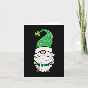 St Patrick Day Gnome Lucky Saint Paddys Pattys Men Karte