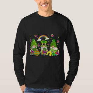 St Patrick Day Gnome Puzzle Pieces Kleeblatt Autis T-Shirt