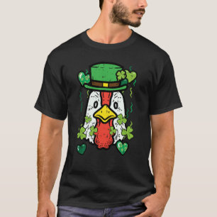 St. Patrick Day Irisches Huhn Saint Paddys Farm Mä T-Shirt