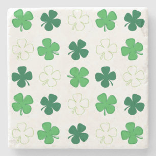 St. Patrick Day Irish Green Kleeblatts Steinuntersetzer