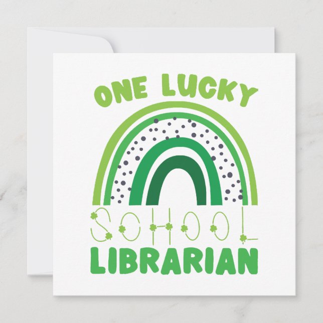 St. Patrick Day Lucky Librarian (Vorderseite)