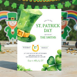St. Patrick Day Party Invitation Einladung