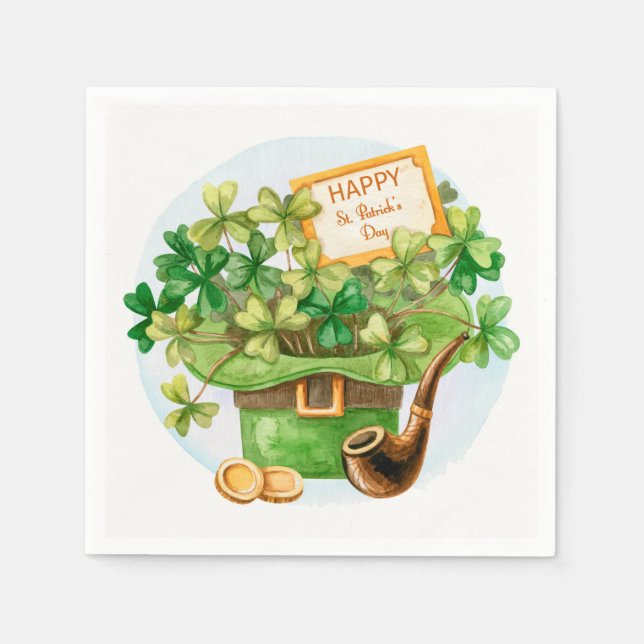 St Patrick Day Serviette (Vorderseite)