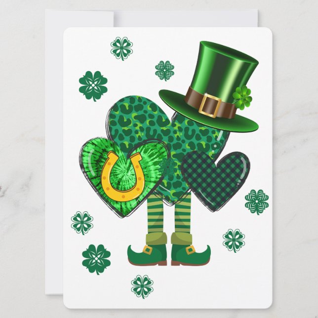 ST PATRICK DESIGN FEIERTAGSKARTE (Vorderseite)