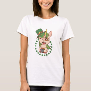 St. Patrick Einhorn T-Shirt