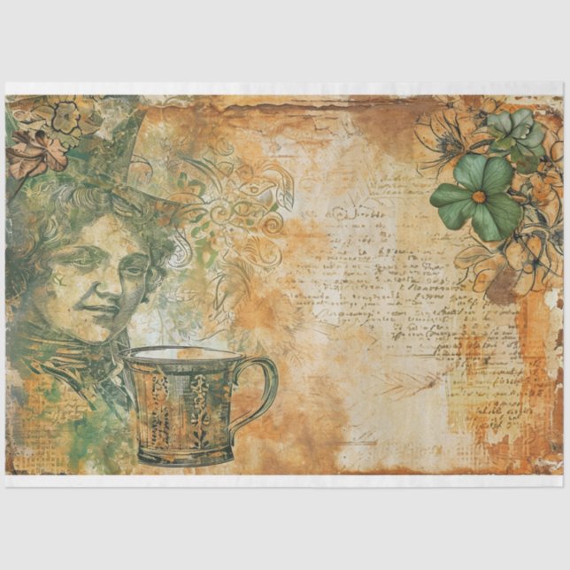 St Patrick Emerald Delight Coffee Ephemera Seidenpapier (Vorderseite)