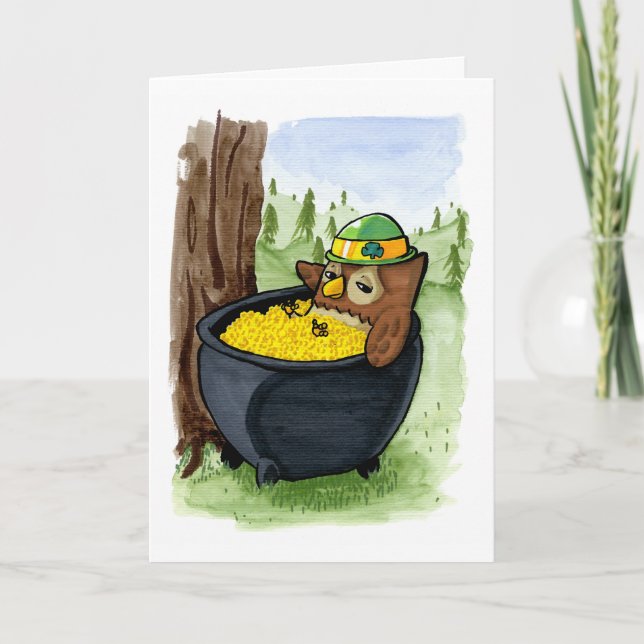 St Patrick Eule Karte (Vorderseite)