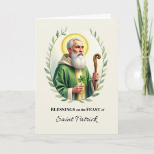 St. Patrick Festtag Segeln Wasserfarbenparcours Karte