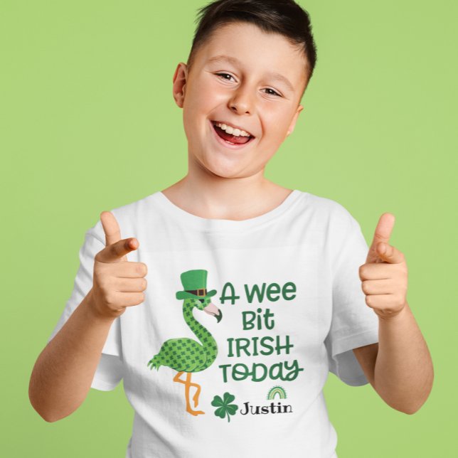 St Patrick Flamingo Leprechaun Hat A weet bit Iris T-Shirt (Von Creator hochgeladen)