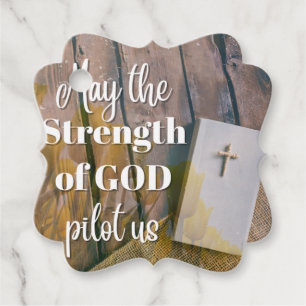 St Patrick Gebet kann die Stärke des Gottes Pilot Geschenkanhänger