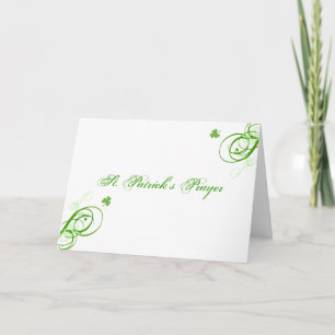St Patrick Gebets-Karte Karte