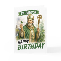 St. Patrick Geburtstagskarte