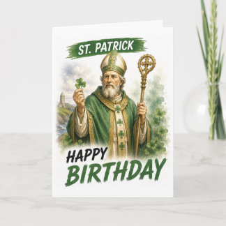 St. Patrick Geburtstagskarte Karte