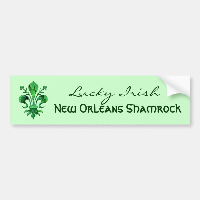 St Patrick glückliche Lilie Autoaufkleber (Vorne)