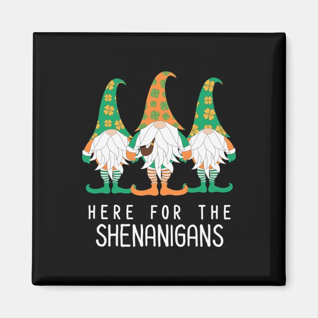 St Patrick Gnome Irish Day Shenanigan Leprechaun S Magnet (Vorne)