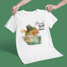 St Patrick Goldfish Trinken gut mit anderen T-Shirt