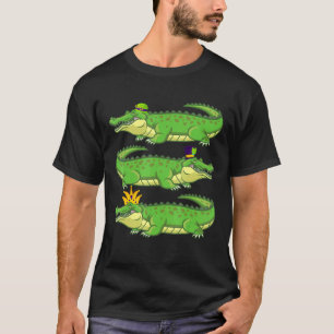 St Patrick Hat Crown Alligator Zootiere Teiche C T-Shirt