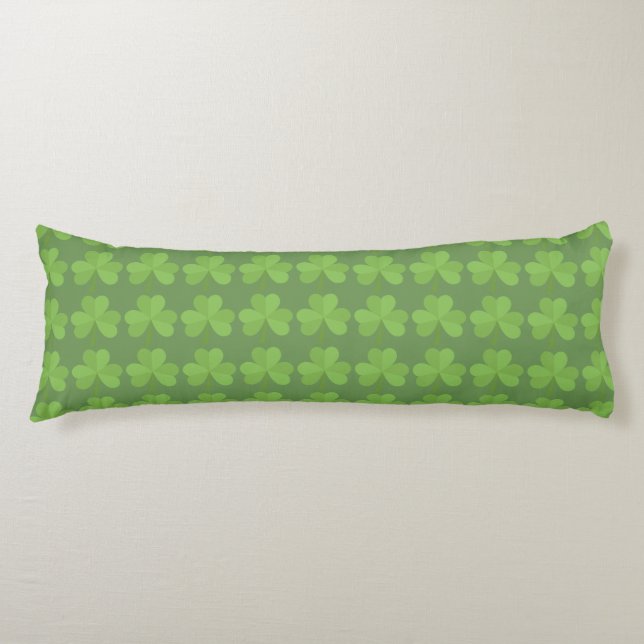 St. Patrick Ireland Kleeblatt Clovers Pattern Gree Seitenschläferkissen (Vorderseite)