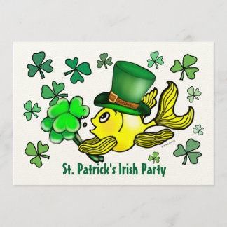 ST PATRICK IRISCHE PARTY EINLADUNG glücklicher