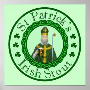 St Patrick irischer Stout Poster